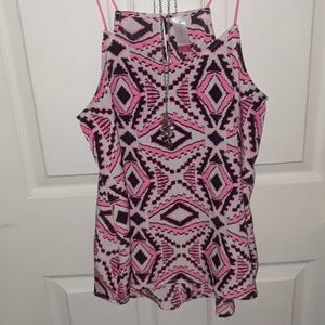 Flowy neon tank